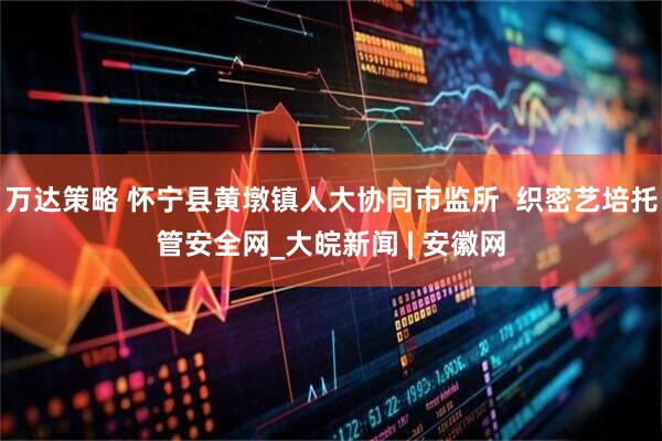 万达策略 怀宁县黄墩镇人大协同市监所  织密艺培托管安全网_大皖新闻 | 安徽网