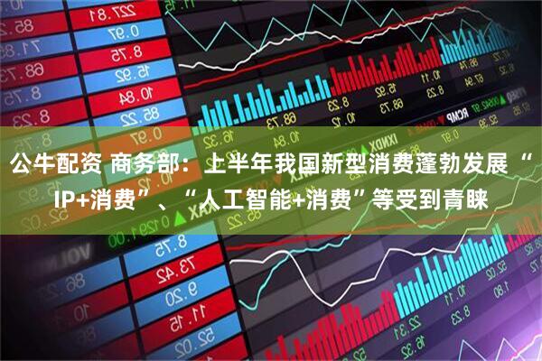 公牛配资 商务部：上半年我国新型消费蓬勃发展 “IP+消费”、“人工智能+消费”等受到青睐
